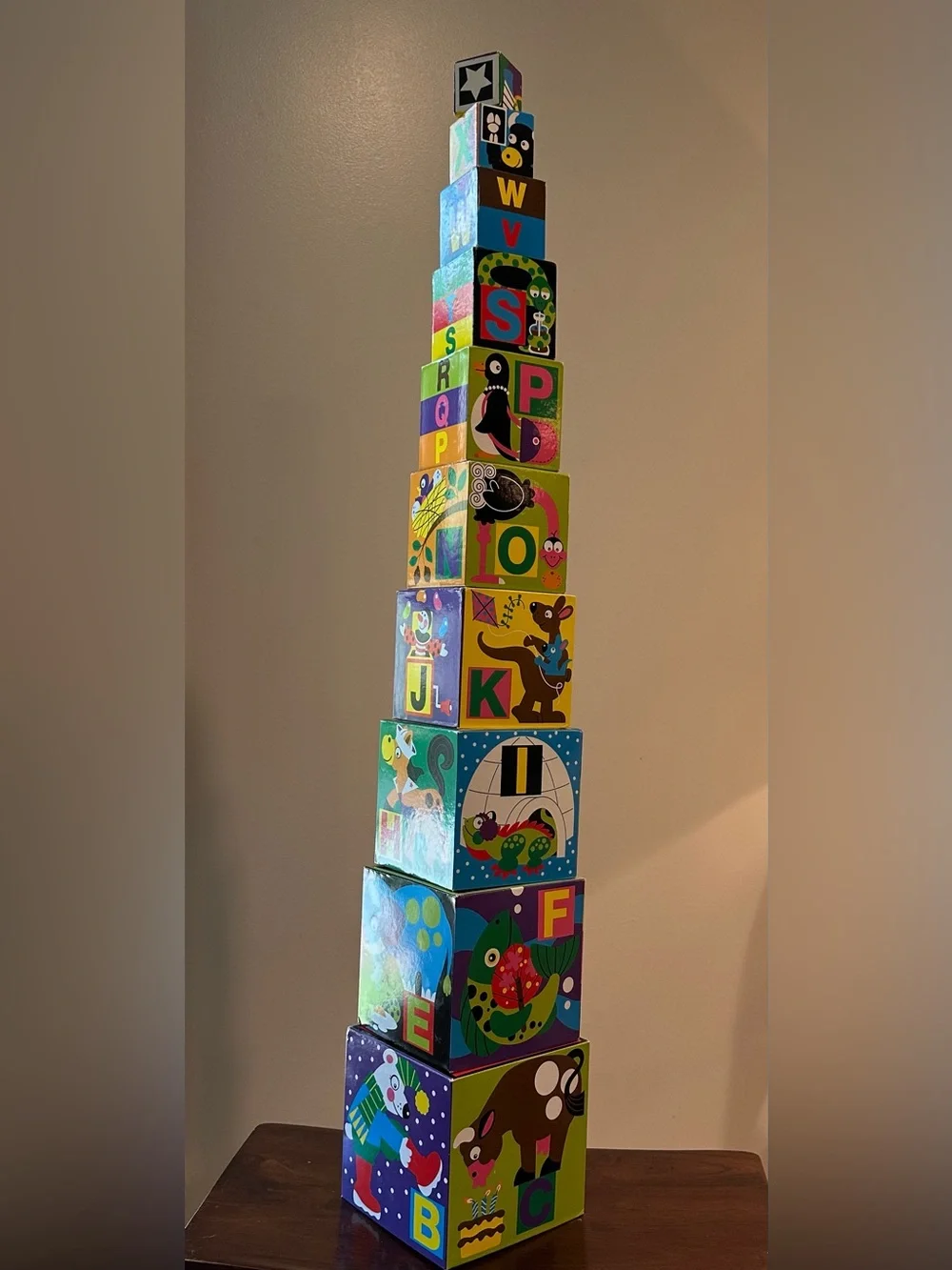 Melissa & Doug • heavyweight board stacking and nesting blocks • 3 feet tall